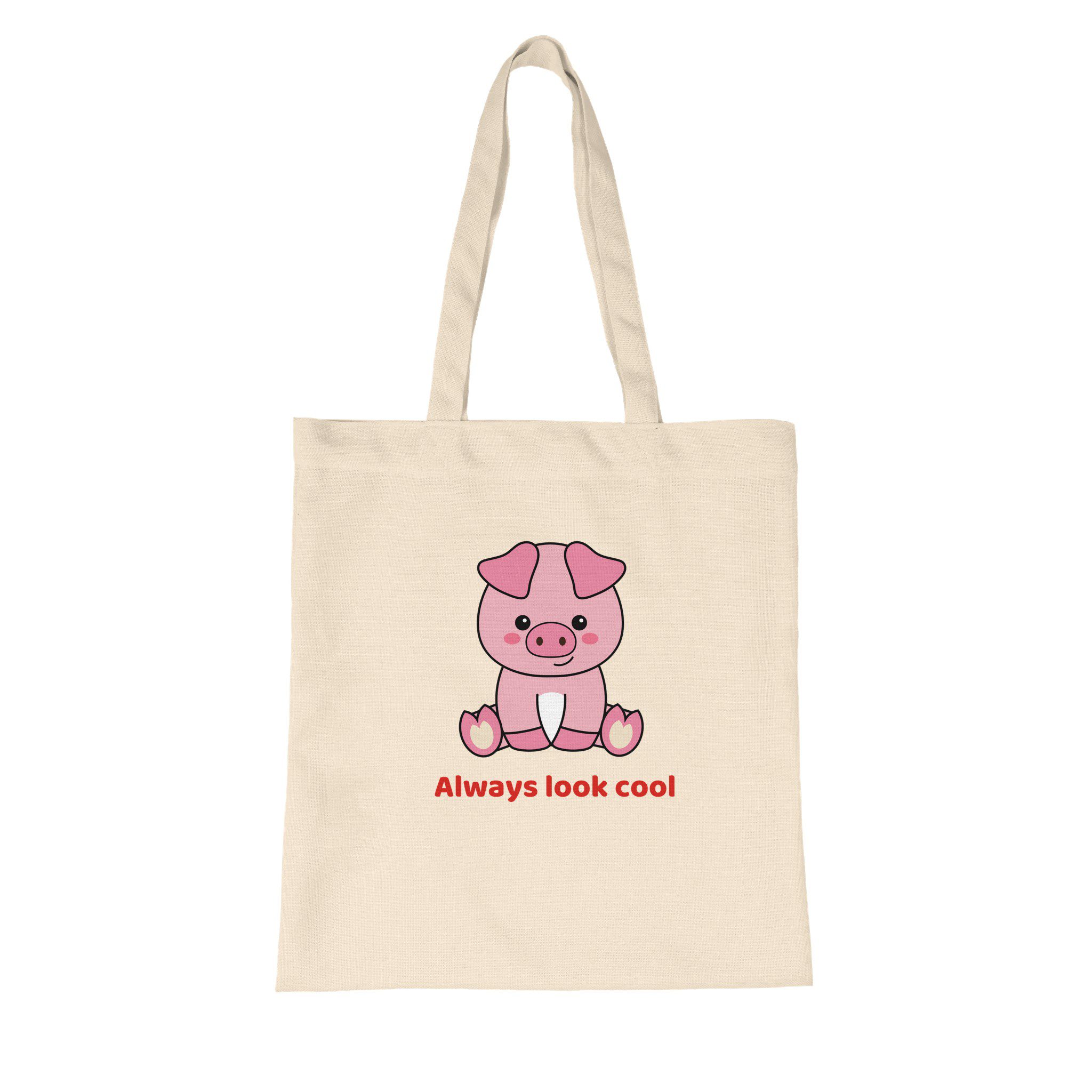 Bolsa de tela ecológica “Always Look Cool” de algodón orgánico - Imagen 3