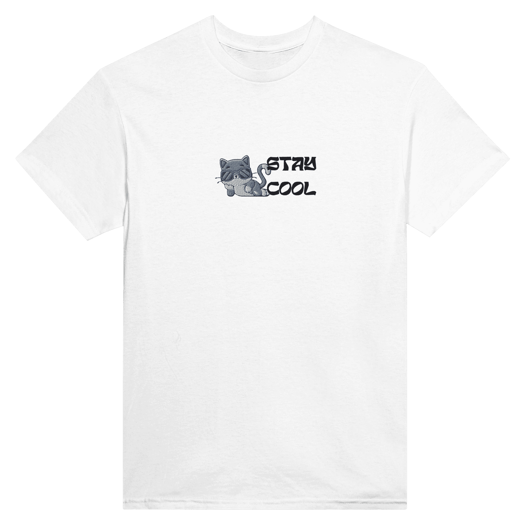 Camiseta bordada unisex – Gato con gafas | Gildan 5000 - Imagen 12