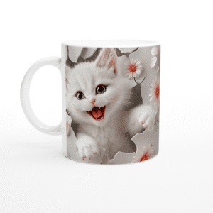 Taza de cerámica blanca 325 ml