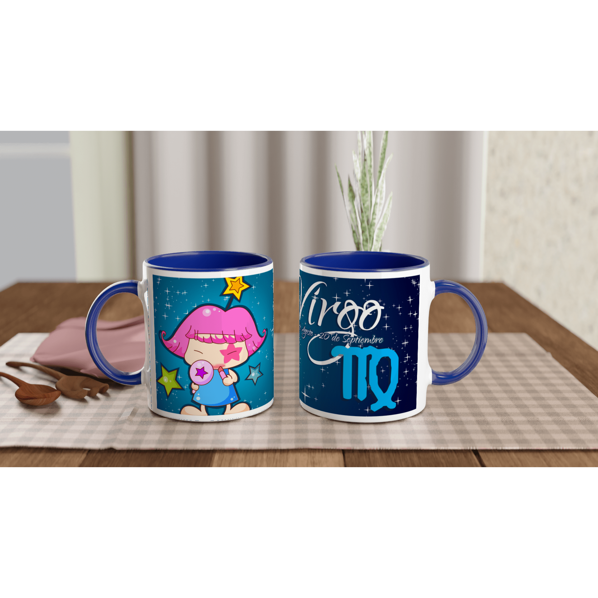 Taza cerámica 325 ml “Virgo” | Apta microondas y lavavajillas - Imagen 4