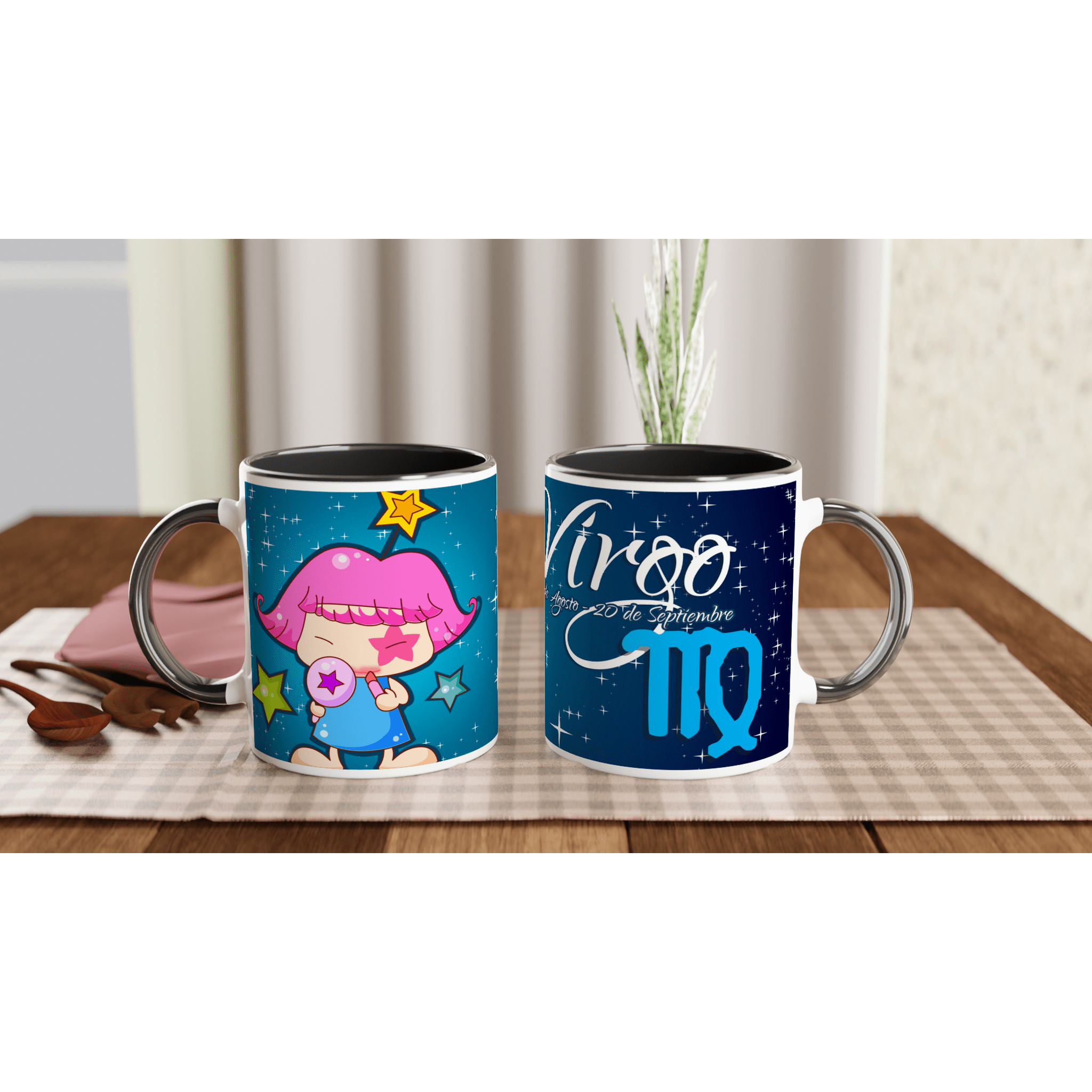Taza cerámica 325 ml “Virgo” | Apta microondas y lavavajillas - Imagen 5