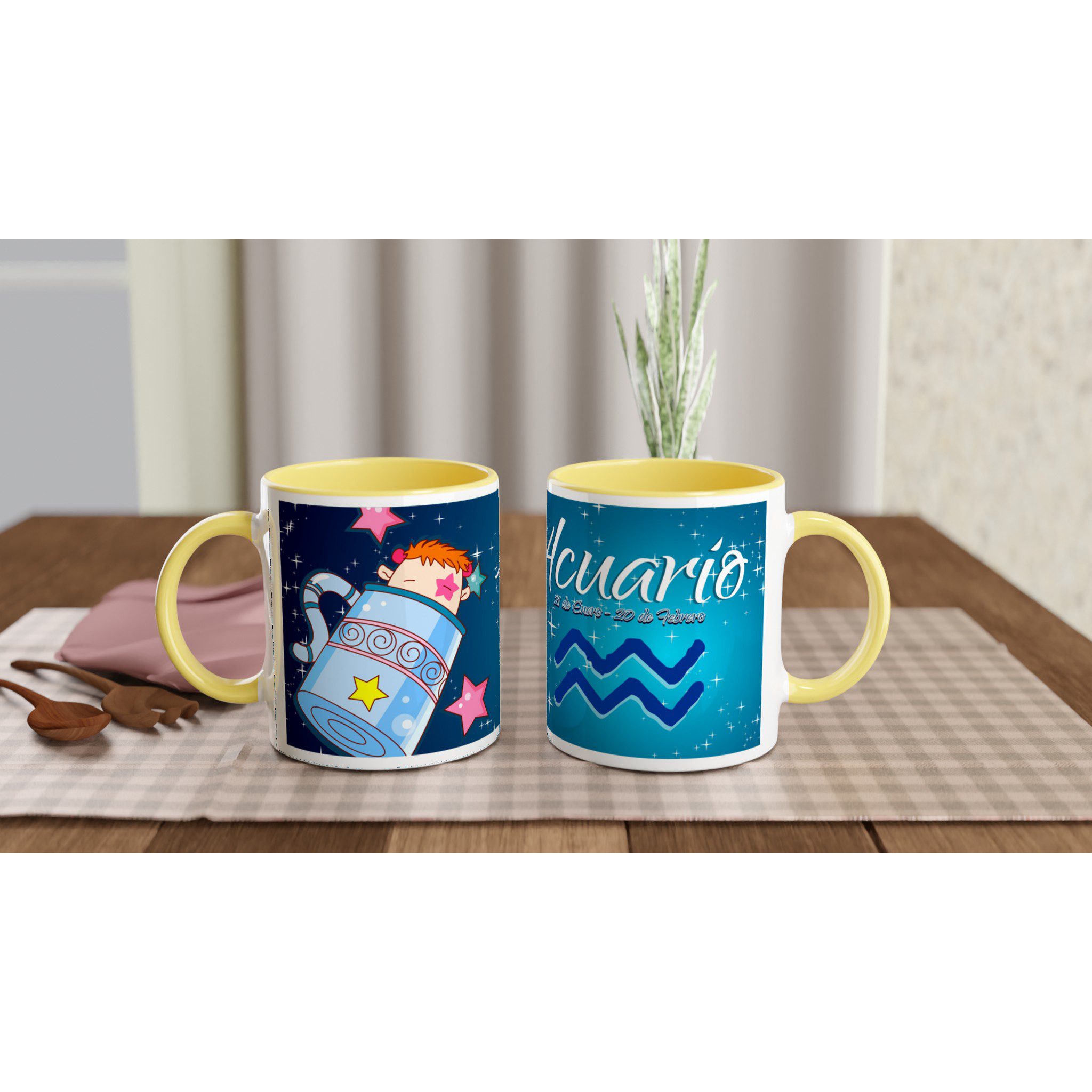 Taza cerámica 325 ml “Acuario” | Apta microondas y lavavajillas - Imagen 5