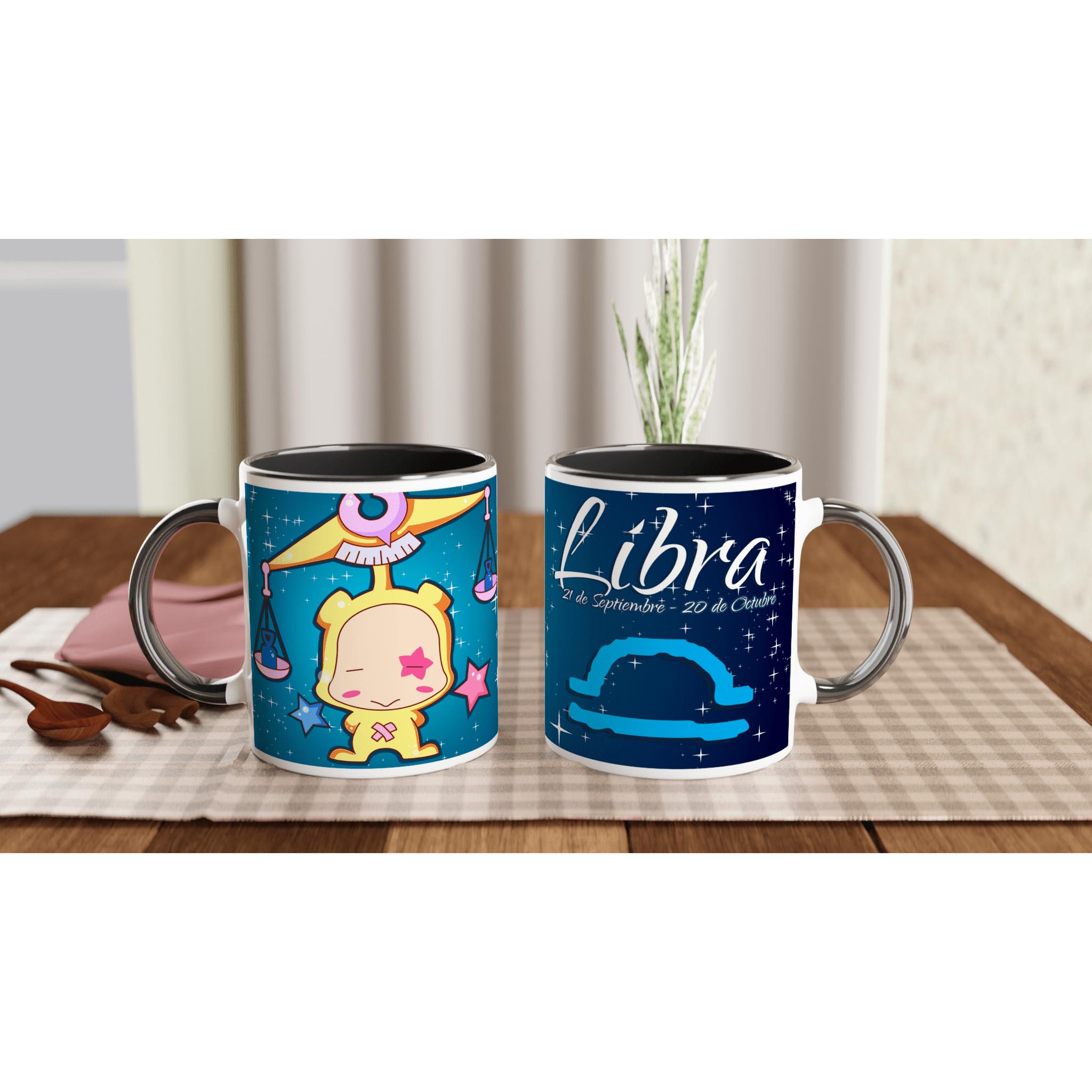 Taza cerámica 325 ml “Libra” | Apta microondas y lavavajillas - Imagen 4