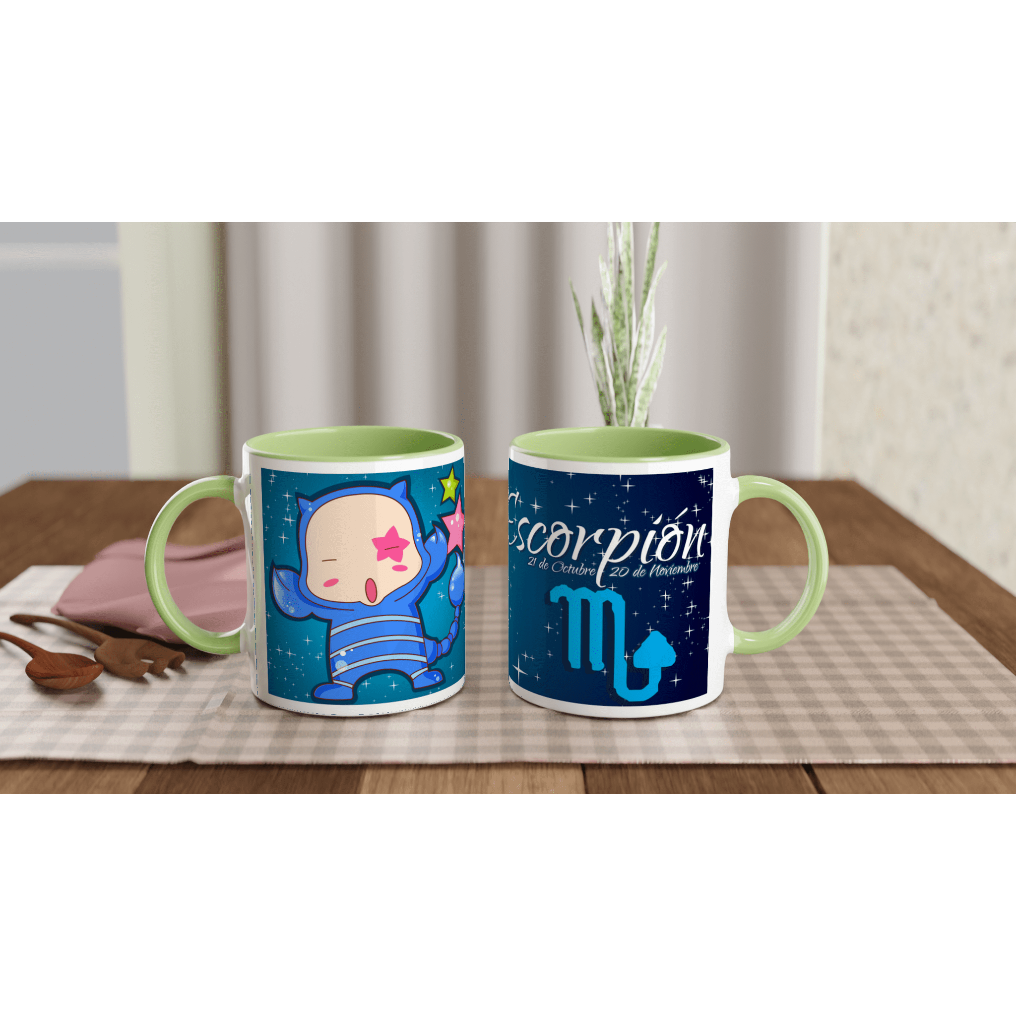 Taza cerámica 325 ml “Escorpio” | Apta microondas y lavavajillas - Imagen 3