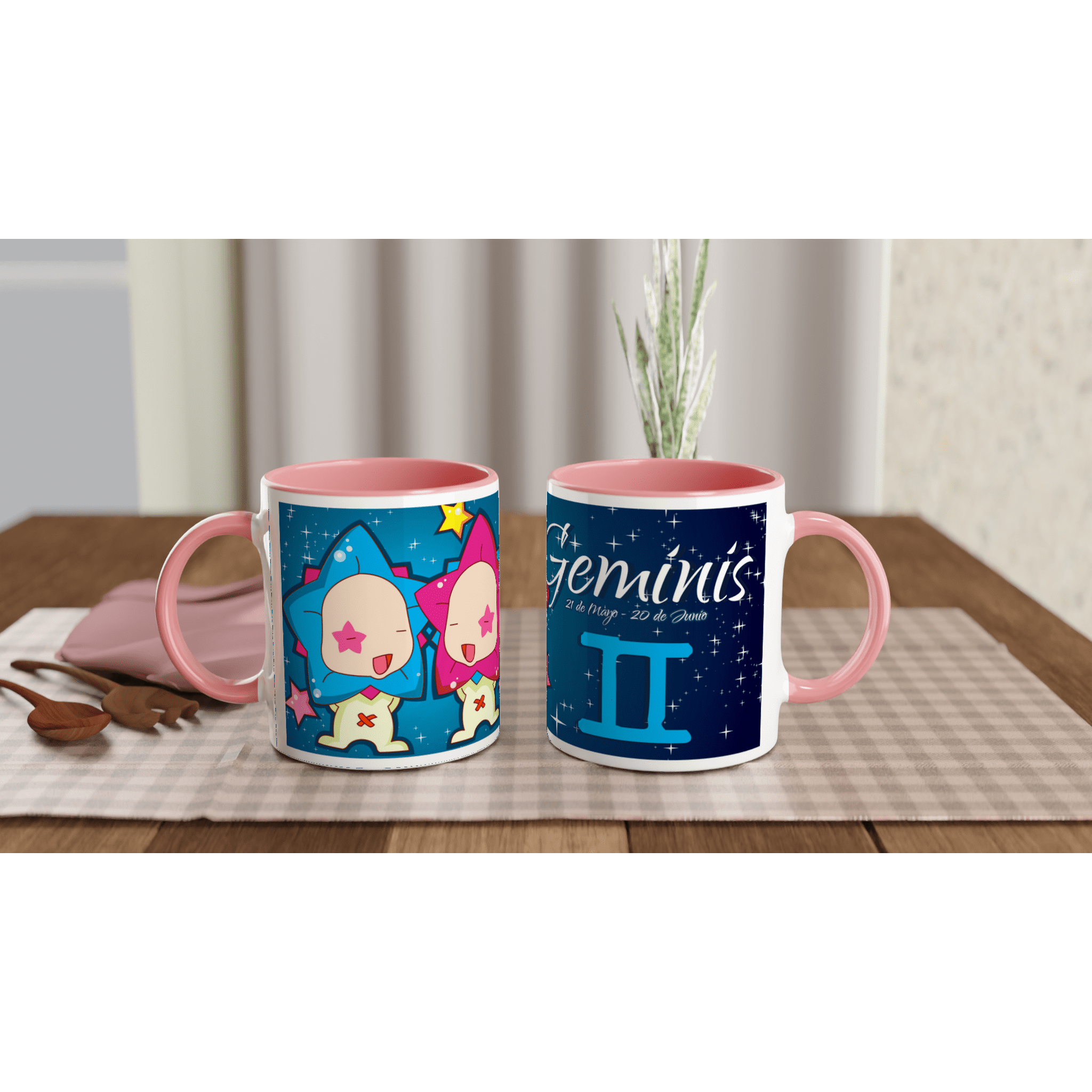 Taza cerámica 325 ml “Géminis” | Apta microondas y lavavajillas - Imagen 6