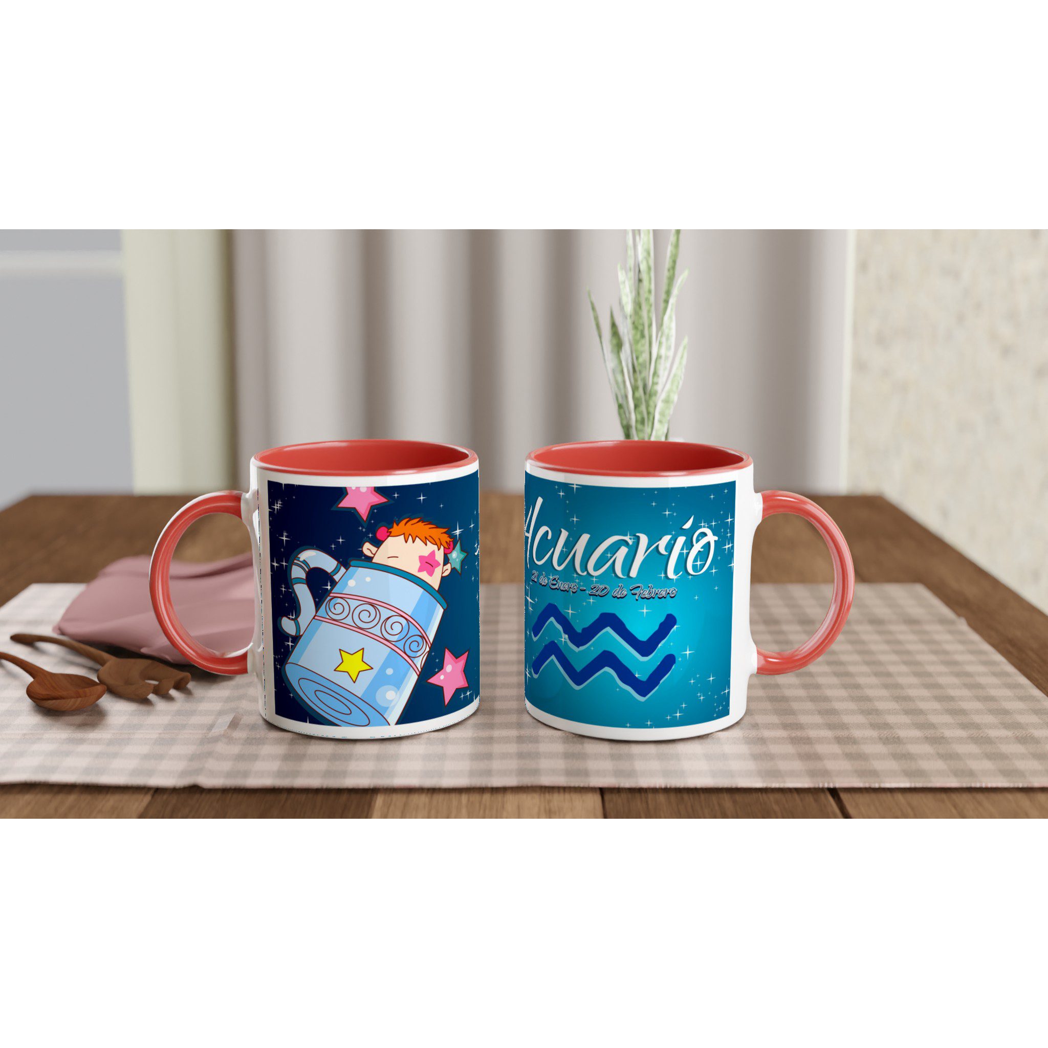 Taza cerámica 325 ml “Acuario” | Apta microondas y lavavajillas - Imagen 7