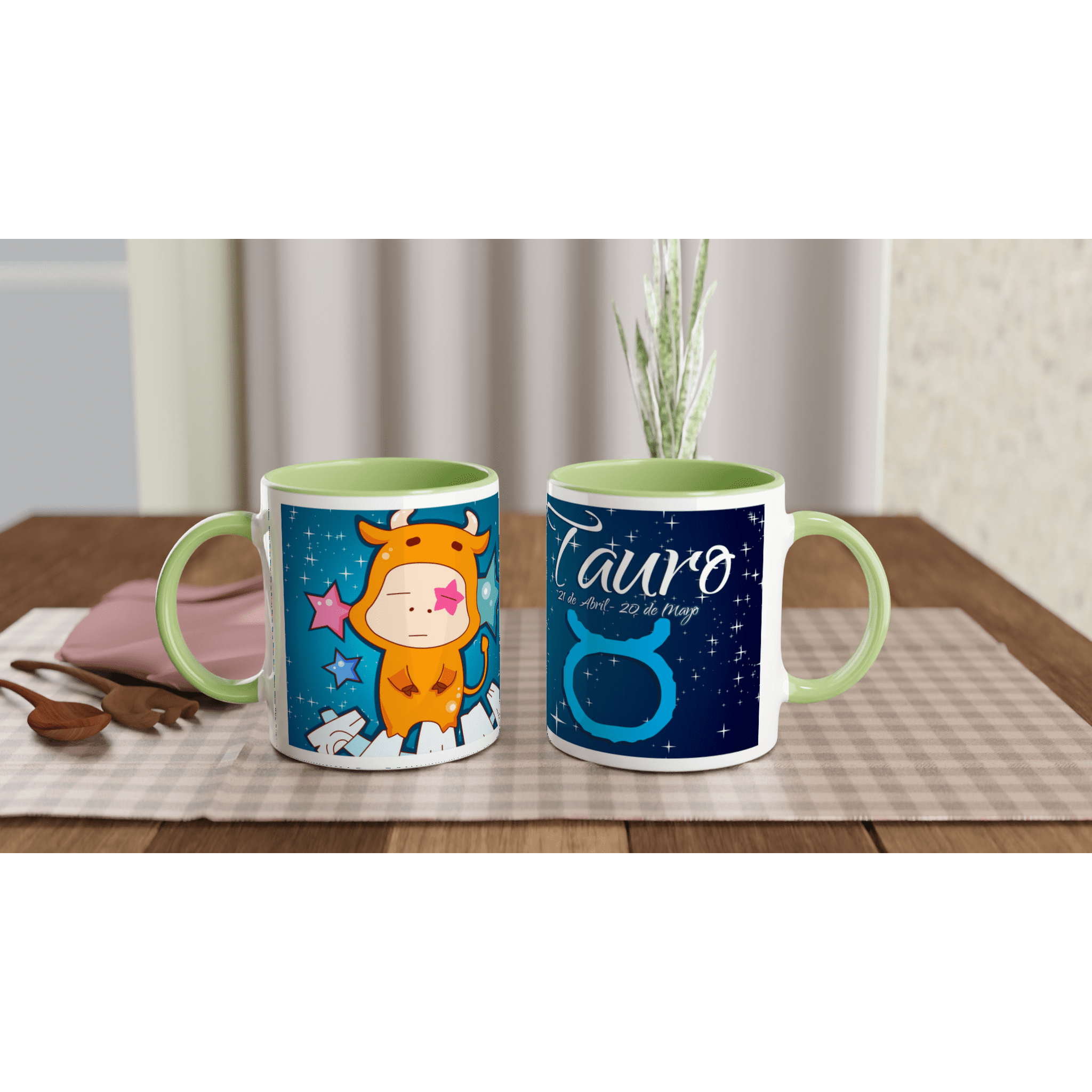 Taza cerámica 325 ml “Tauro” | Apta microondas y lavavajillas - Imagen 7