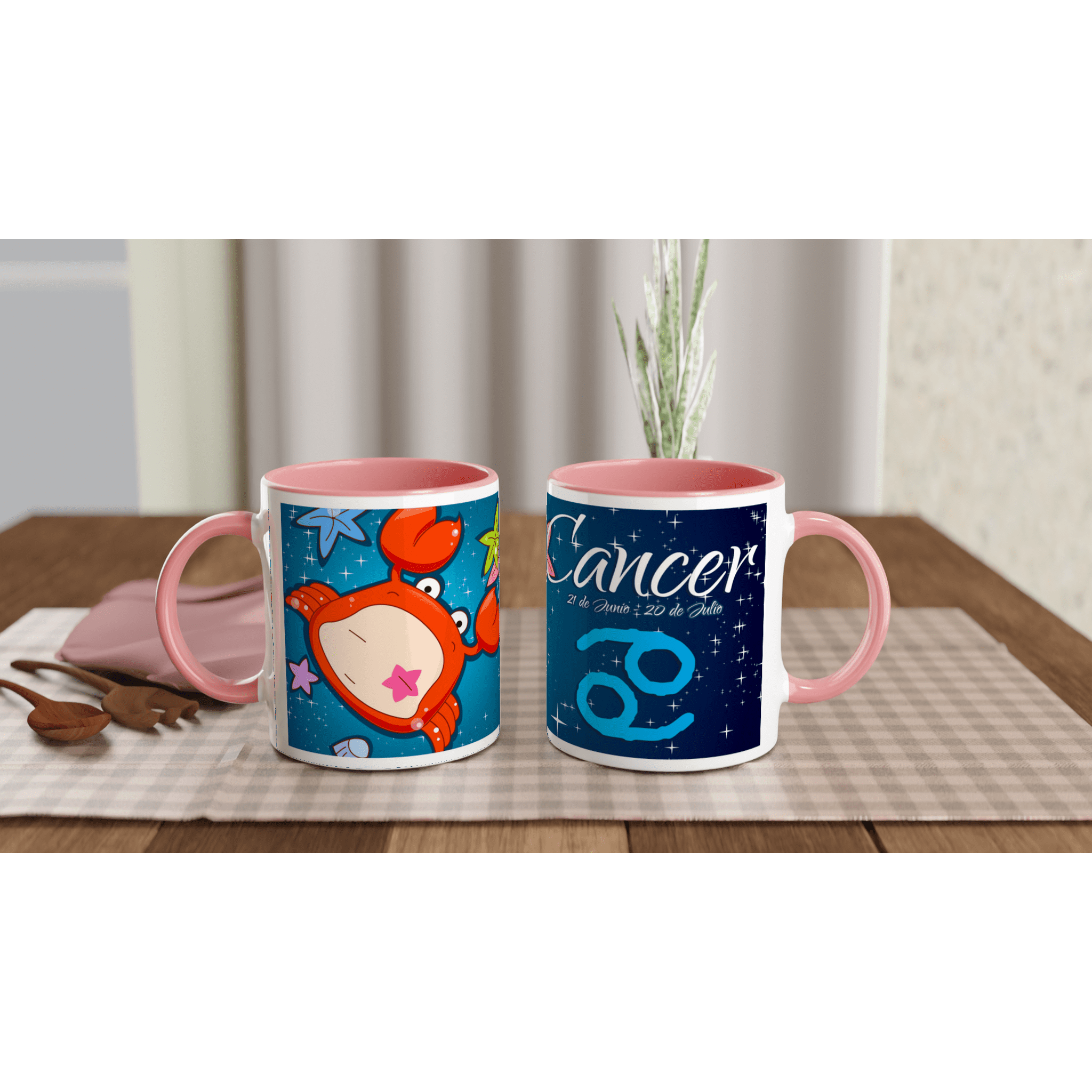 Taza cerámica 325 ml “Cáncer” | Apta microondas y lavavajillas - Imagen 5