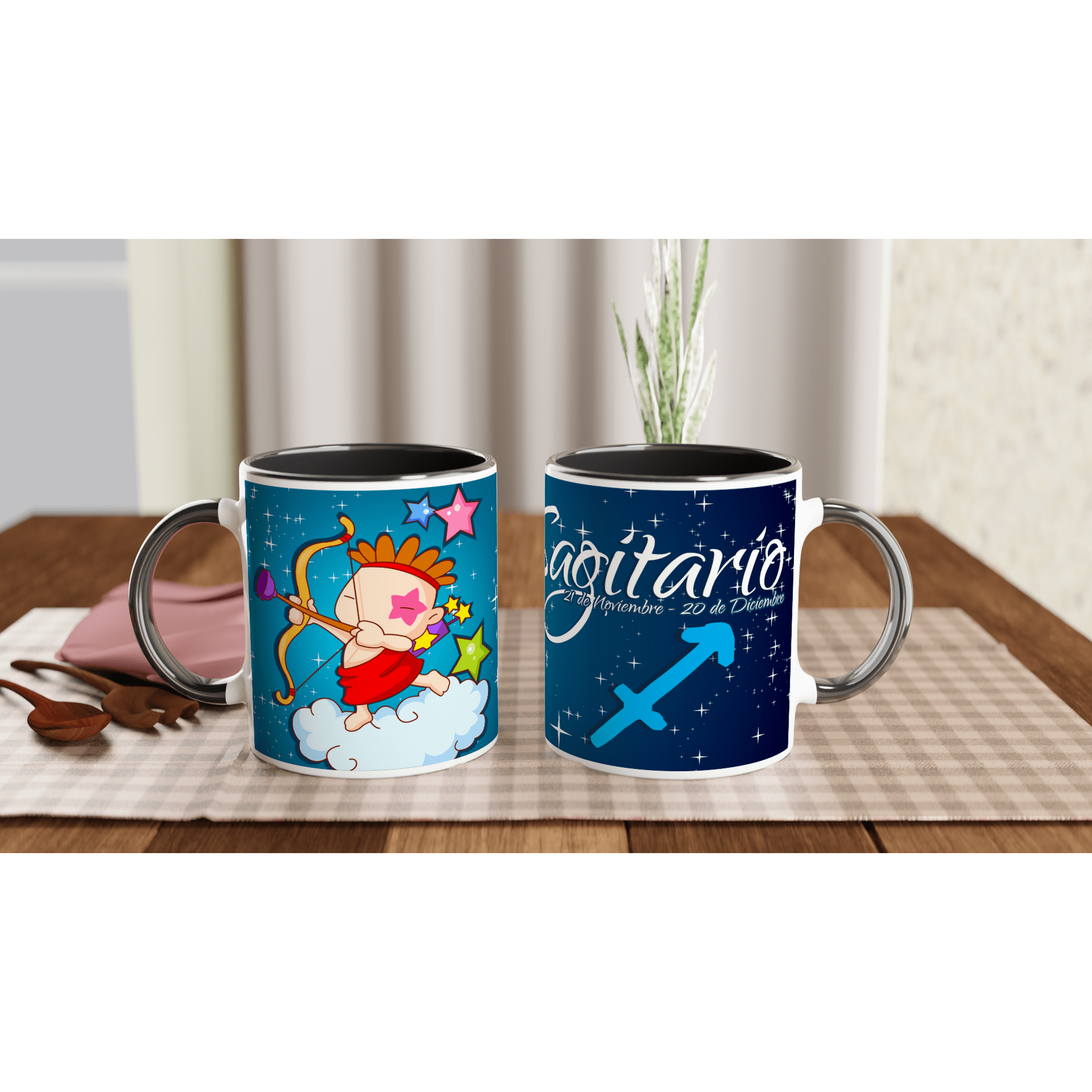 Taza cerámica 325 ml “Sagitario” | Apta microondas y lavavajillas - Imagen 4