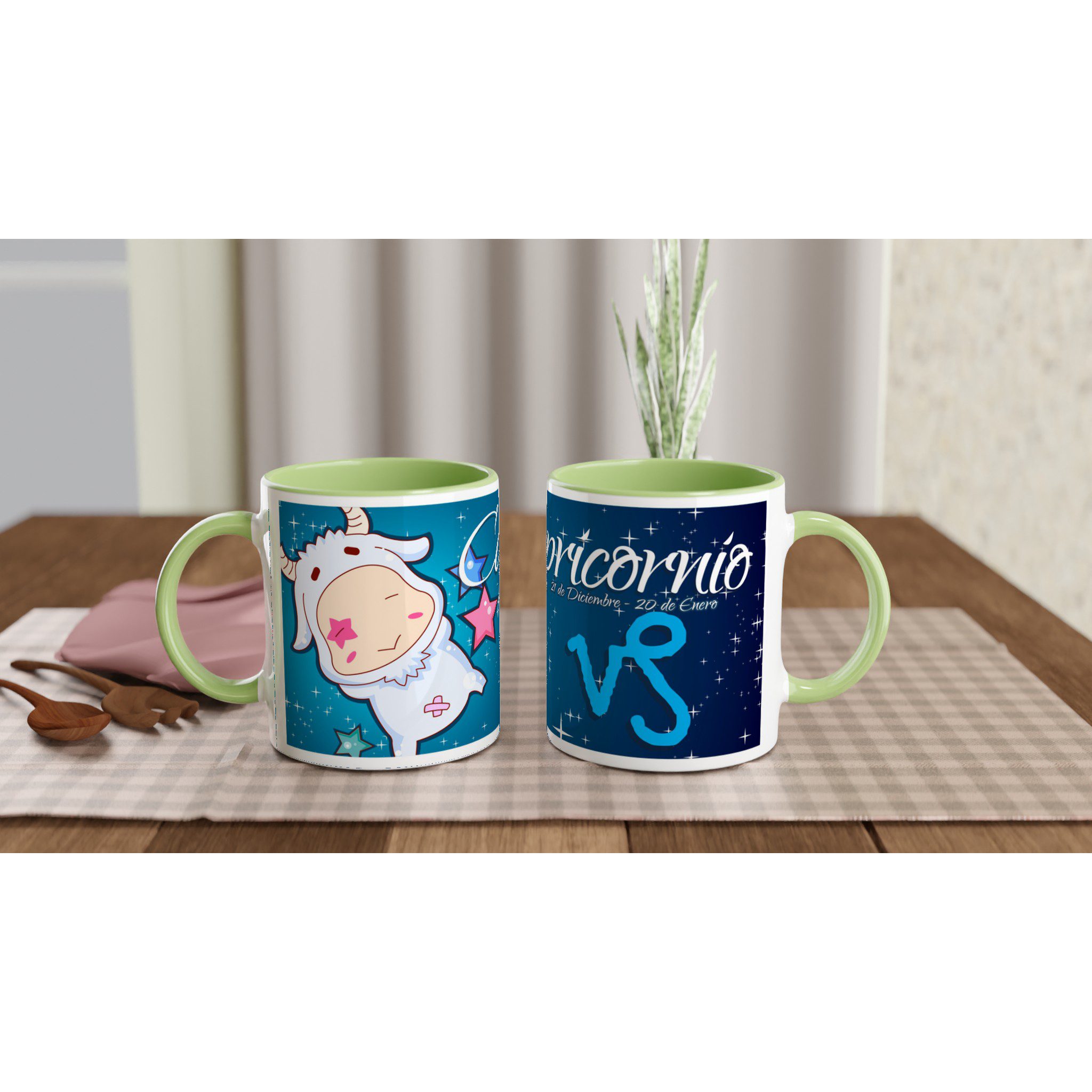 Taza cerámica 325 ml “Capricornio” | Apta microondas y lavavajillas - Imagen 5