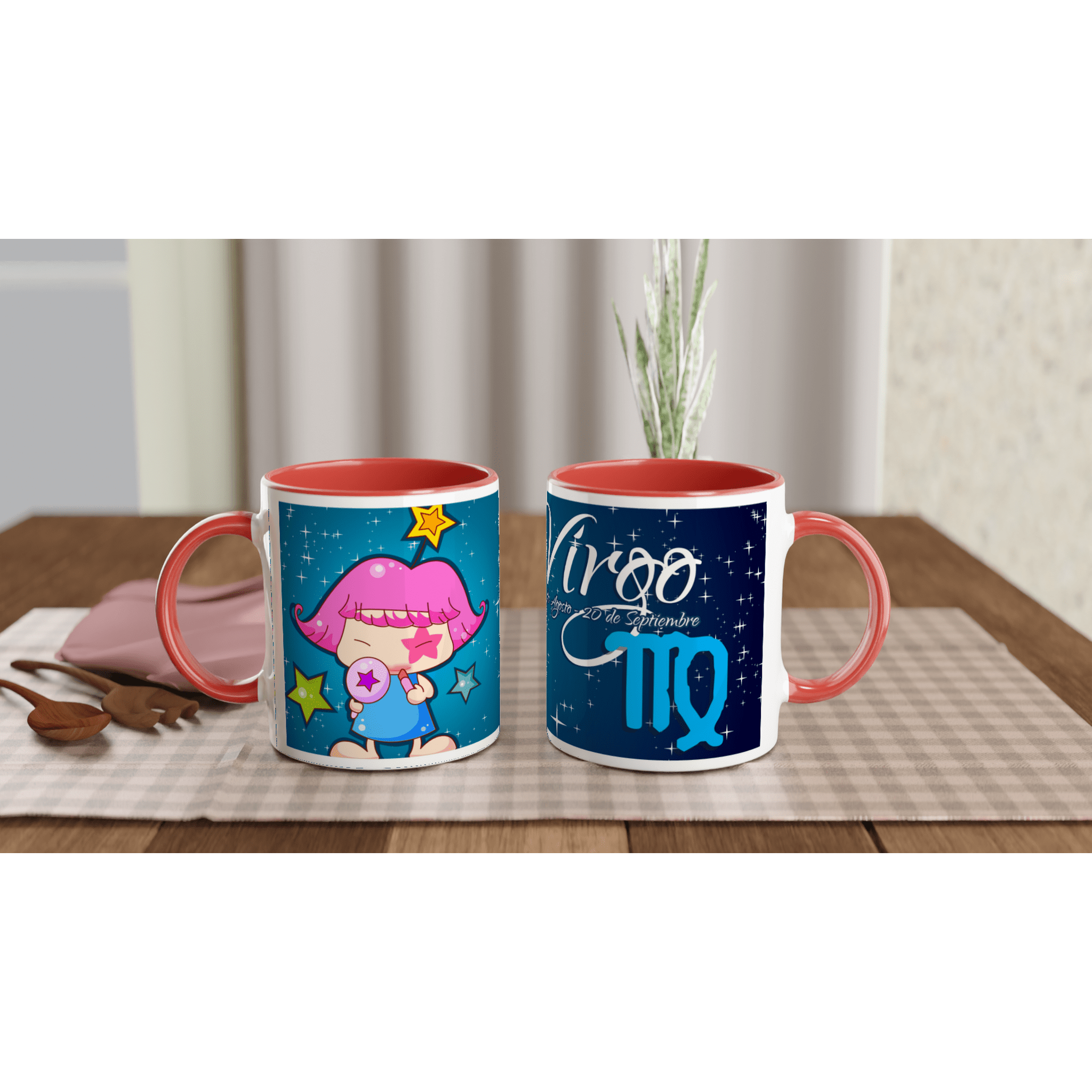 Taza cerámica 325 ml “Virgo” | Apta microondas y lavavajillas - Imagen 2