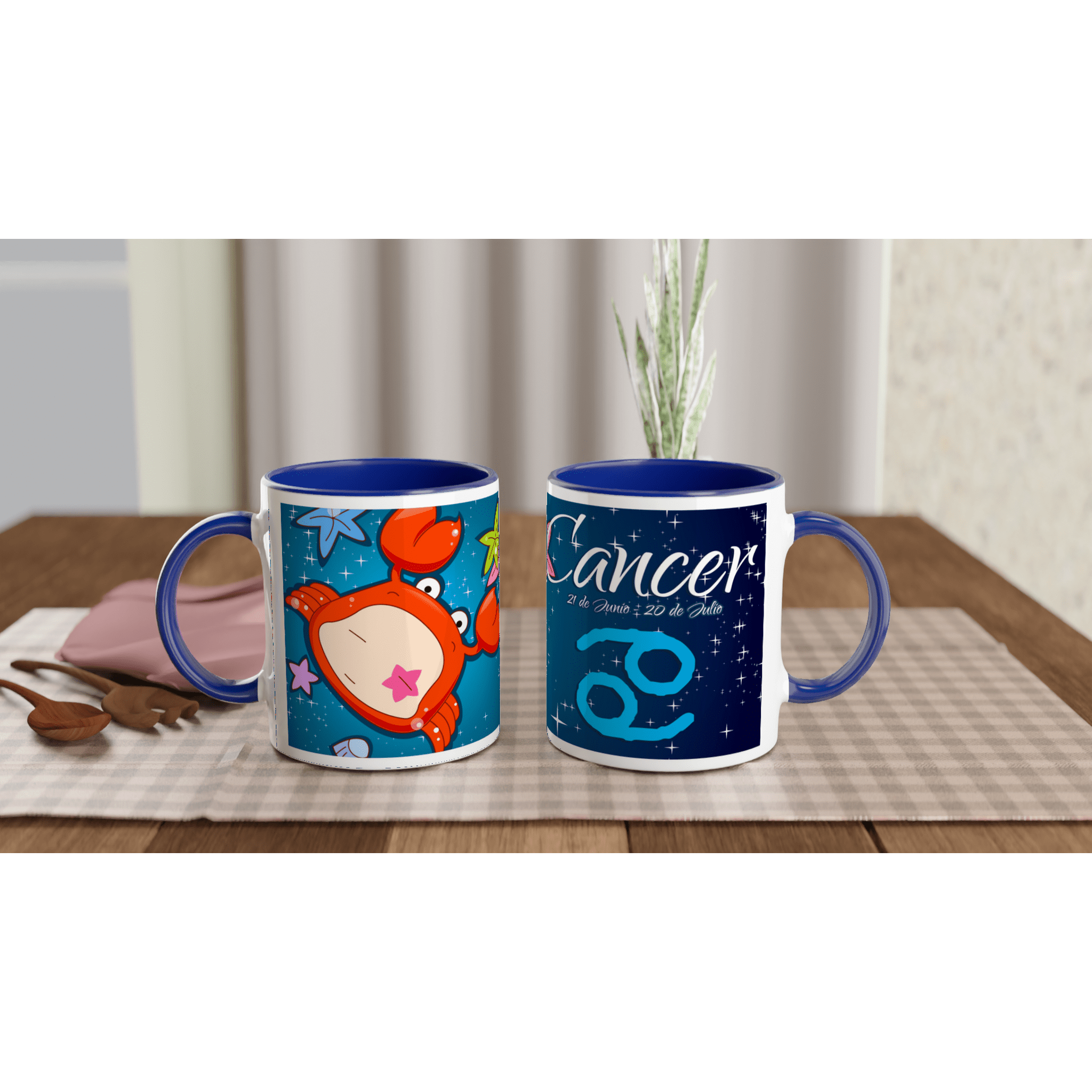 Taza cerámica 325 ml “Cáncer” | Apta microondas y lavavajillas - Imagen 6