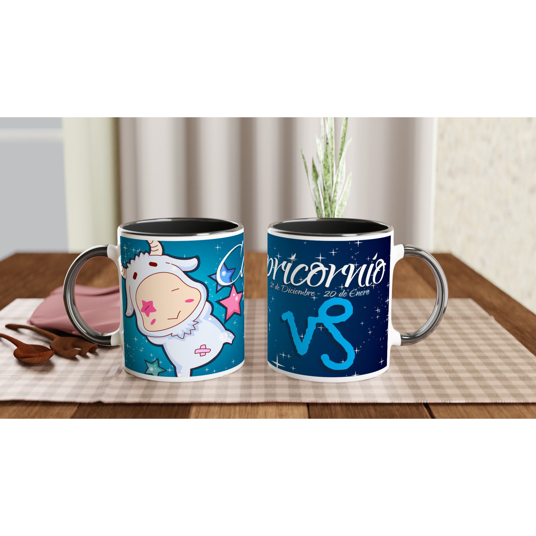 Taza cerámica 325 ml “Capricornio” | Apta microondas y lavavajillas - Imagen 3