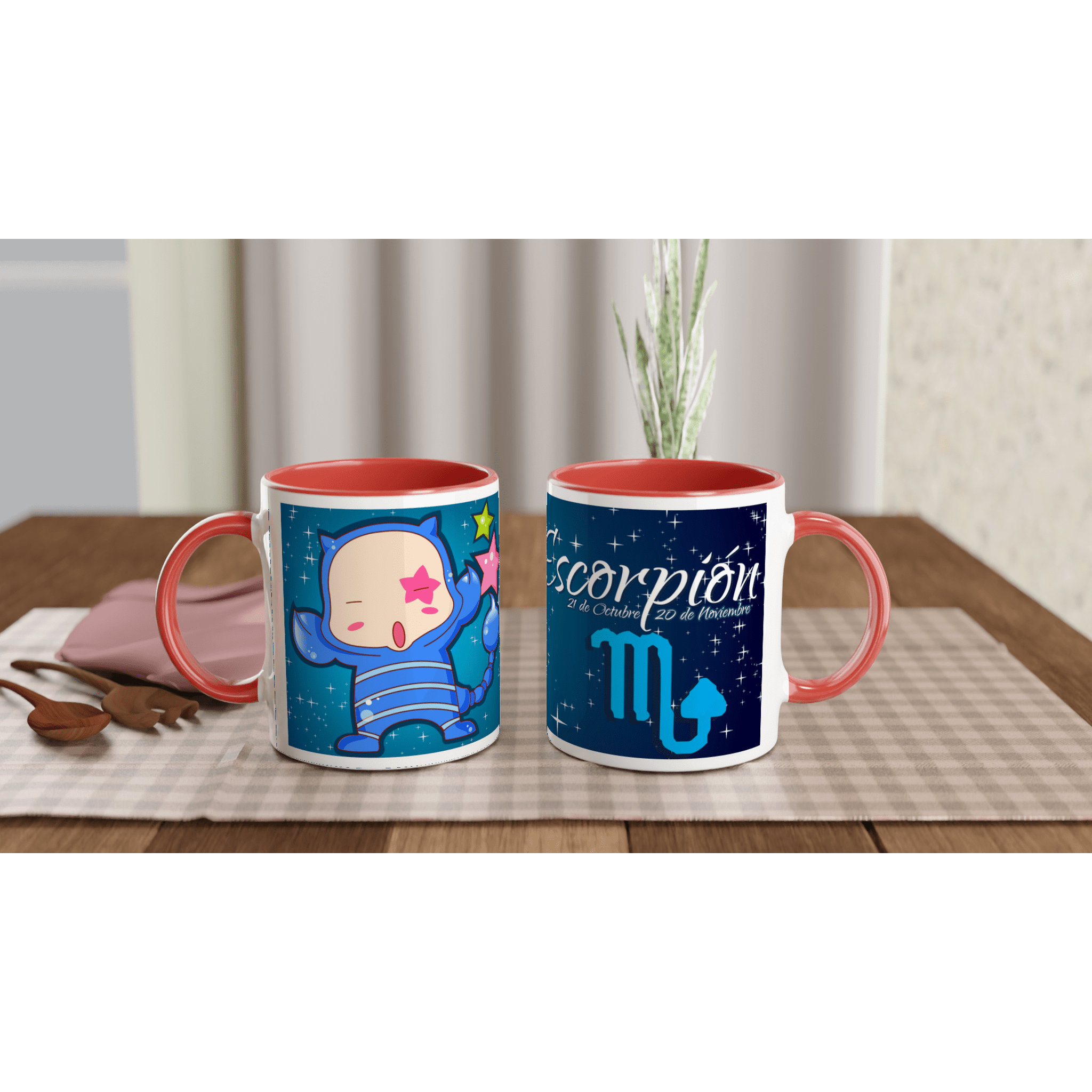 Taza cerámica 325 ml “Escorpio” | Apta microondas y lavavajillas - Imagen 2