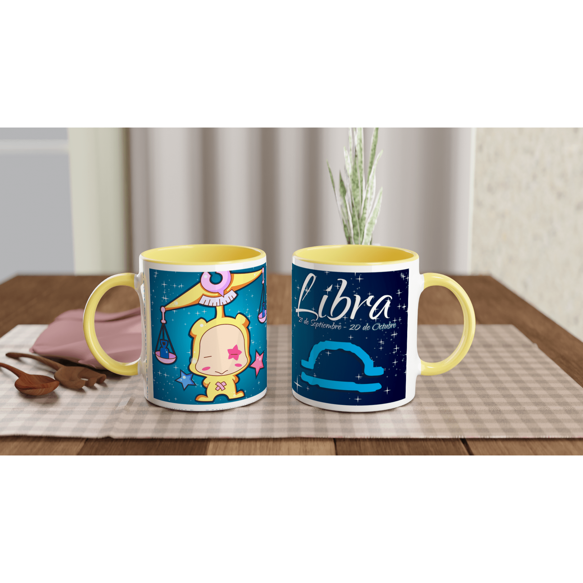 Taza cerámica 325 ml “Libra” | Apta microondas y lavavajillas - Imagen 5