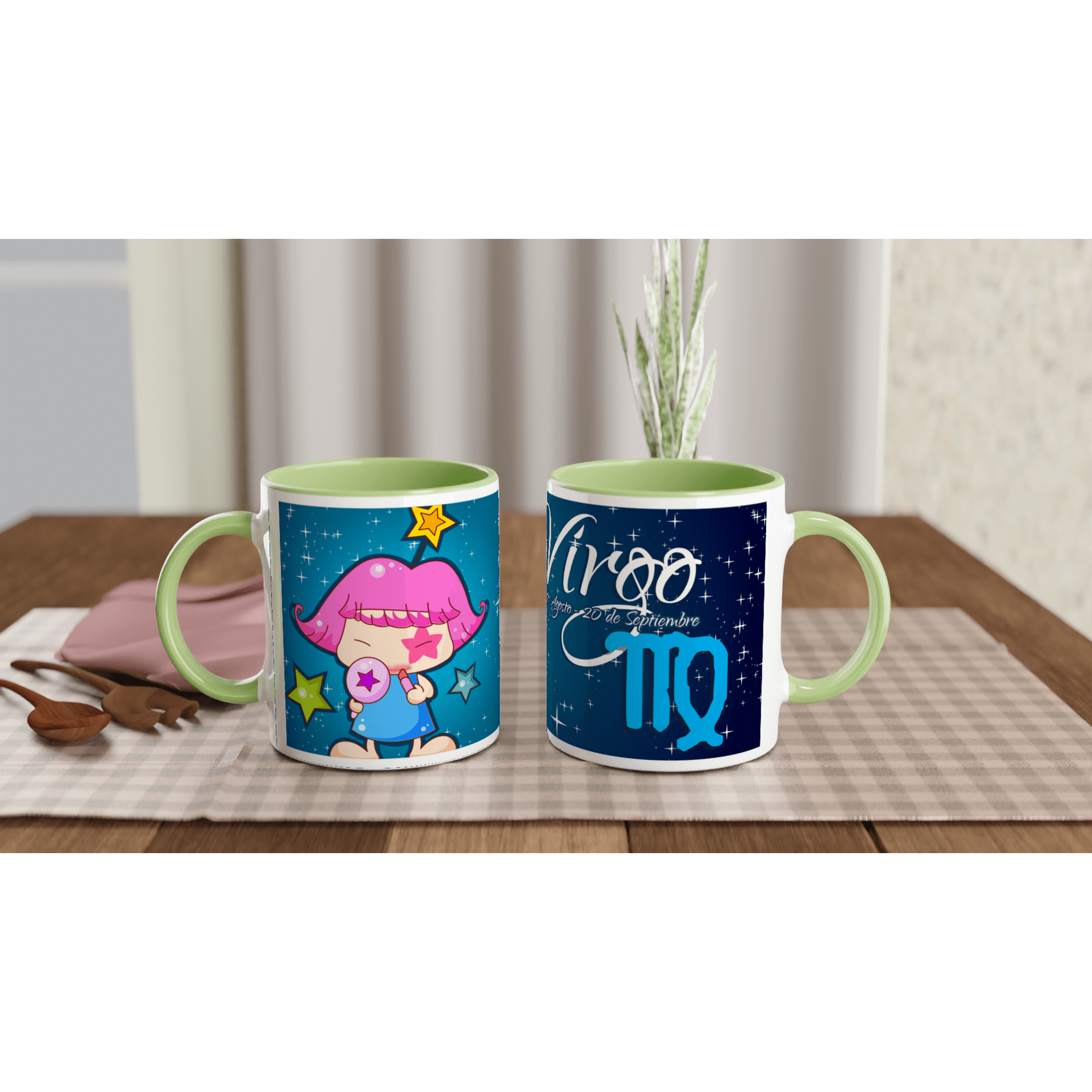 Taza cerámica 325 ml “Virgo” | Apta microondas y lavavajillas - Imagen 6