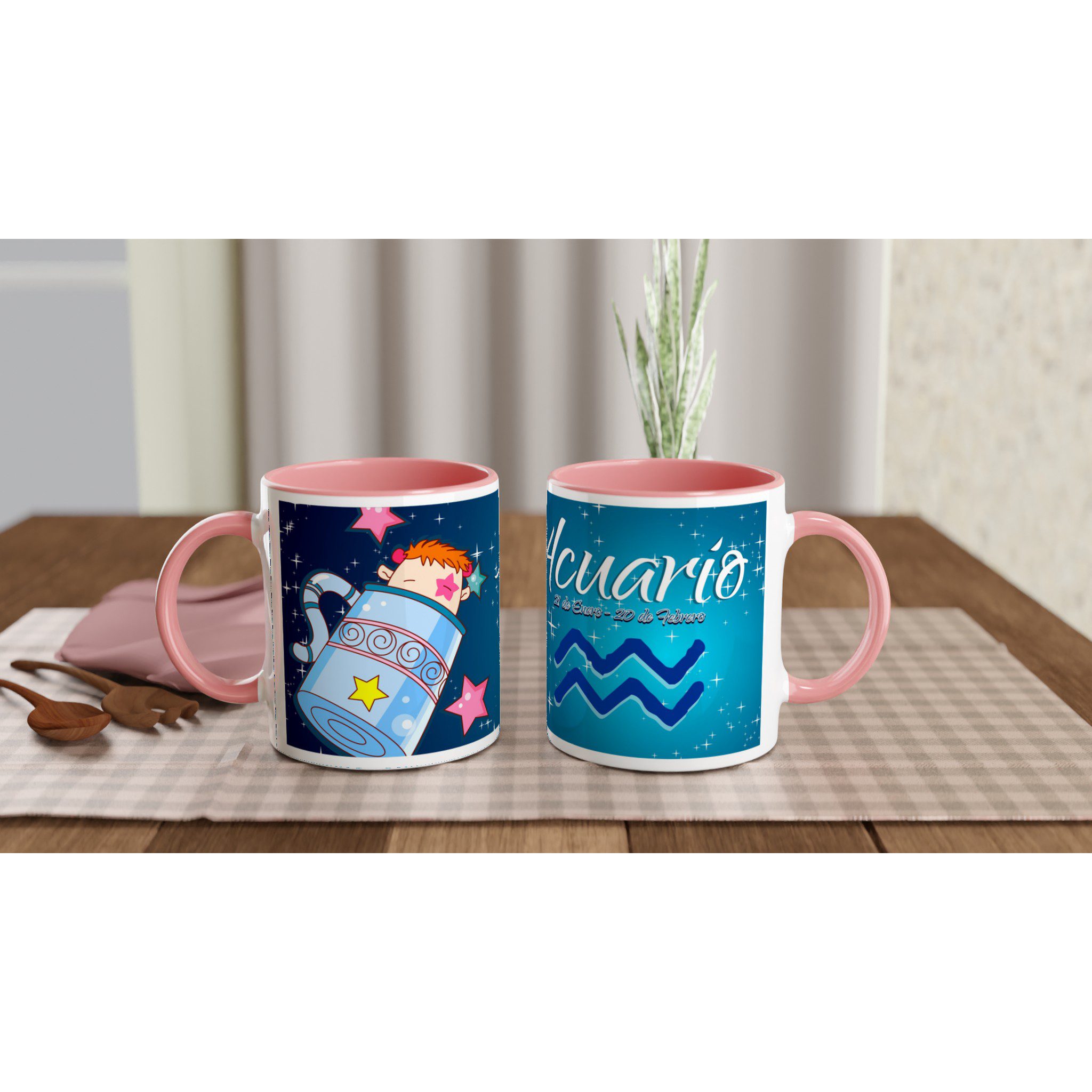 Taza cerámica 325 ml “Acuario” | Apta microondas y lavavajillas - Imagen 4