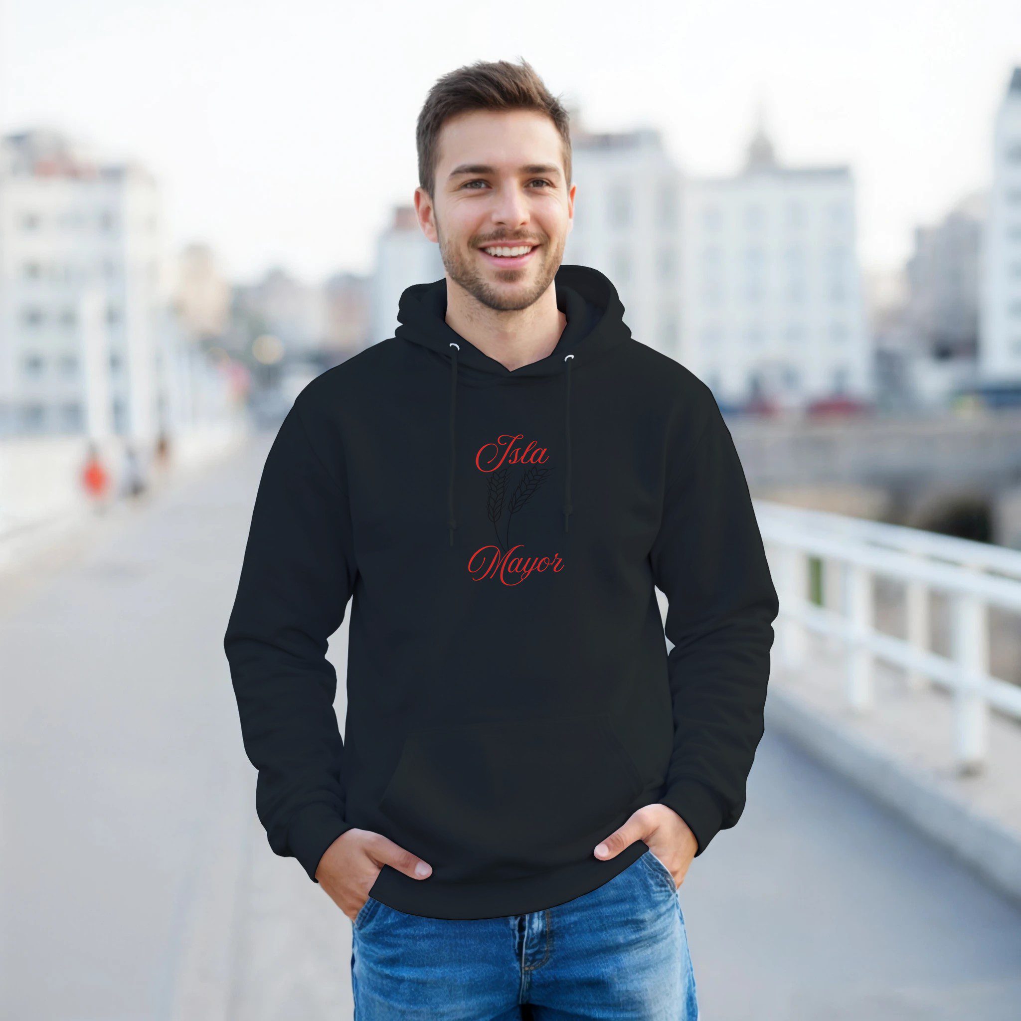 Sudadera con capucha hombre “Isla Mayor” | Gildan 18500 - Imagen 7