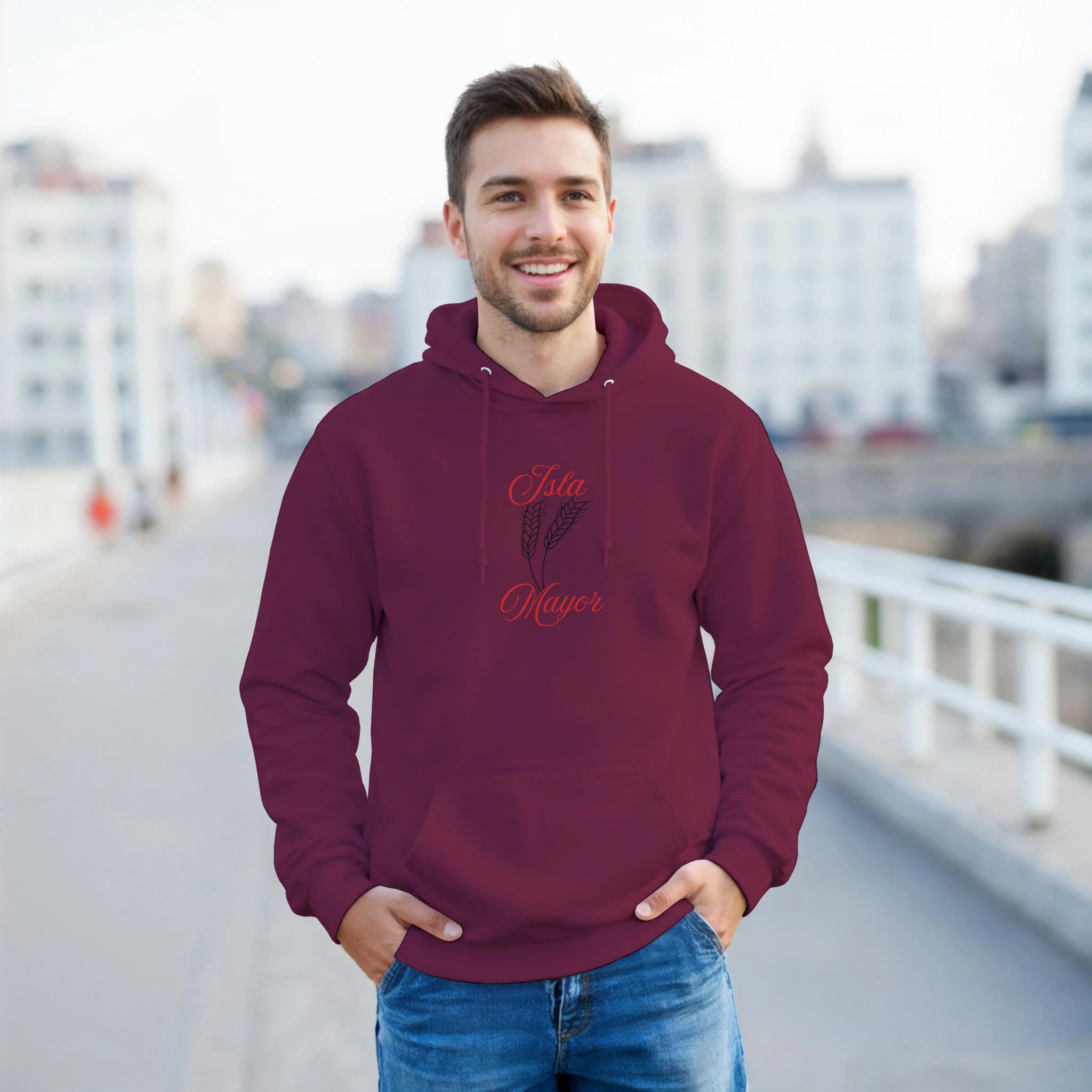 Sudadera con capucha hombre “Isla Mayor” | Gildan 18500 - Imagen 12