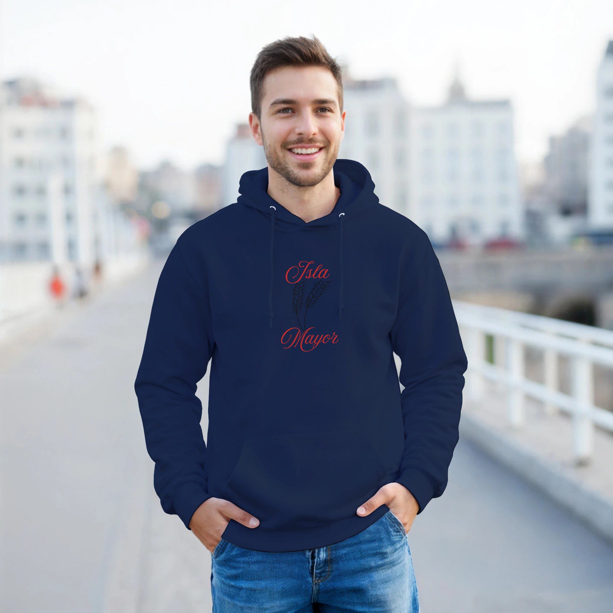Sudadera con capucha hombre “Isla Mayor” | Gildan 18500 - Imagen 4