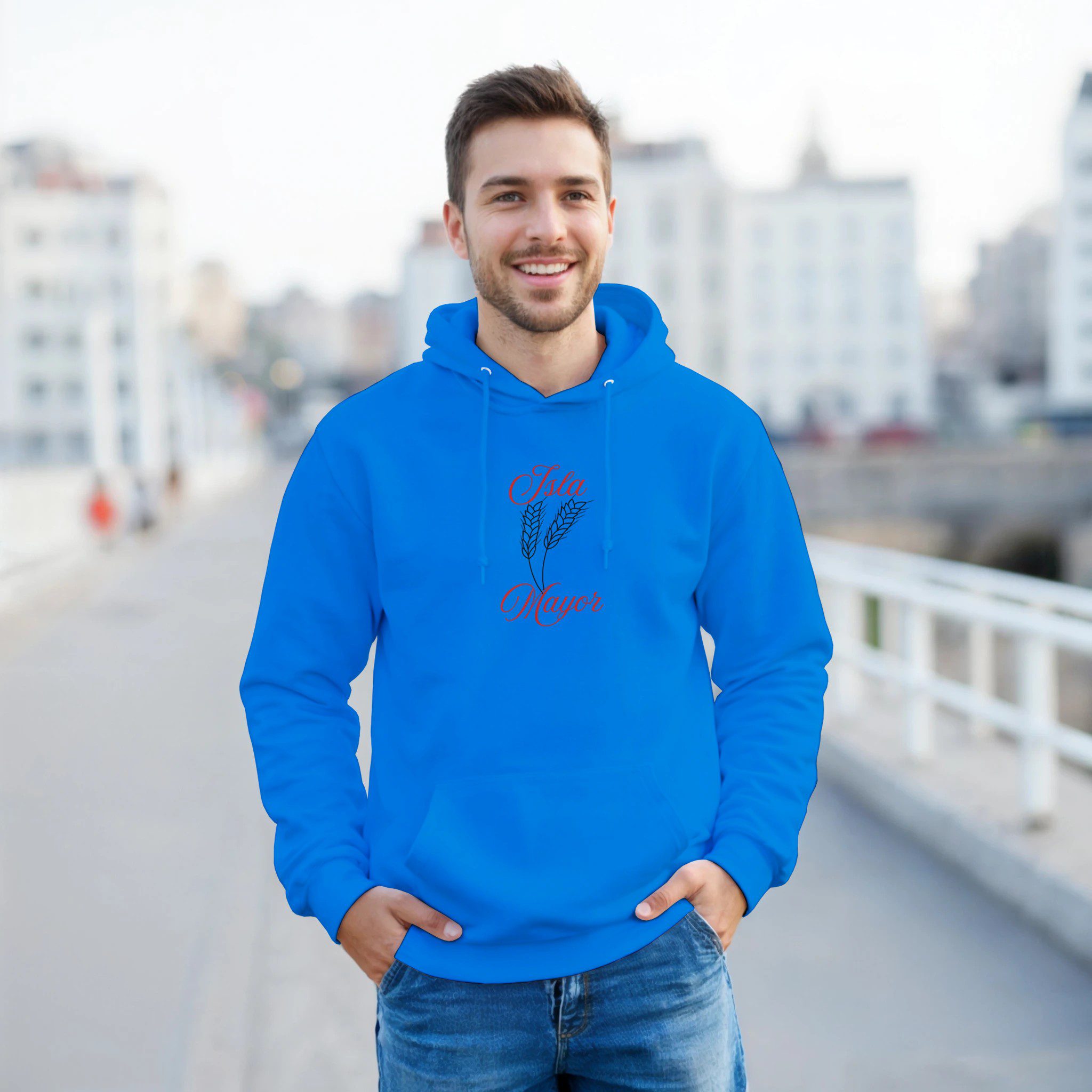 Sudadera con capucha hombre “Isla Mayor” | Gildan 18500 - Imagen 6