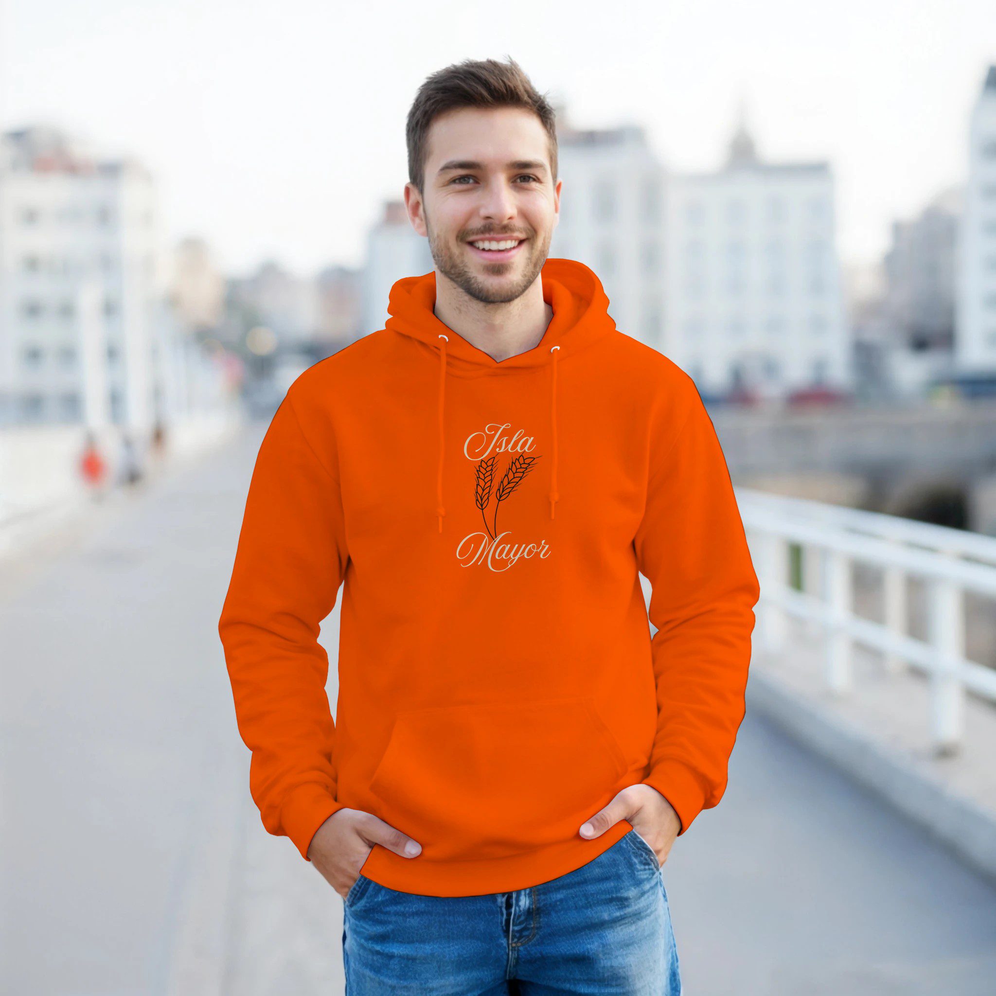 Sudadera con capucha hombre “Isla Mayor” | Gildan 18500 - Imagen 8