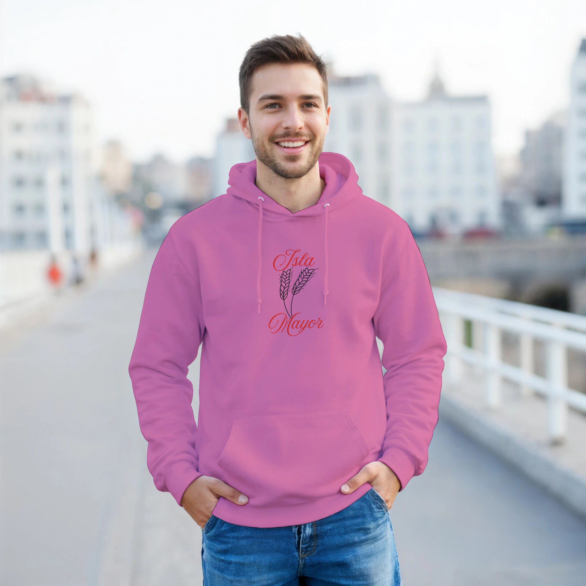 Sudadera con capucha hombre “Isla Mayor” | Gildan 18500 - Imagen 2