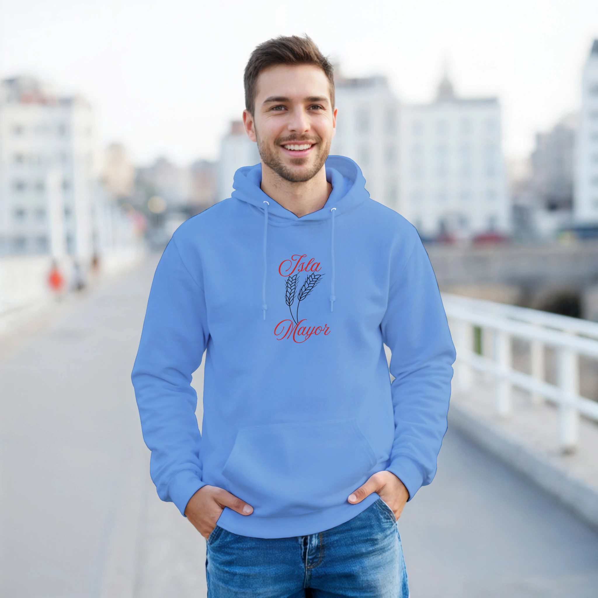 Sudadera con capucha hombre “Isla Mayor” | Gildan 18500 - Imagen 9