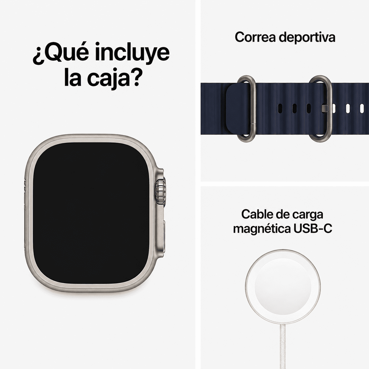 Smartwatch Ultra Pro con 2 correas ( negro + azul ) - Imagen 10