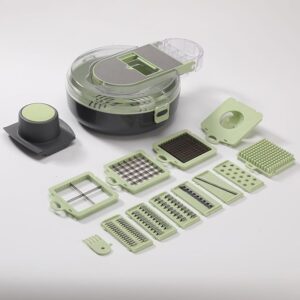 Juego de picador de verduras de mano 9 en 1