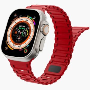Smartwatch Ultra Pro con 2 correas ( negro + rojo )