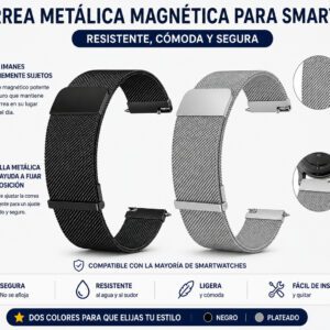 Pack de Correas smartwatch PRO metálica