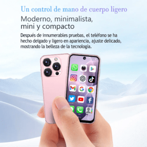 Mini teléfono inteligente rosa