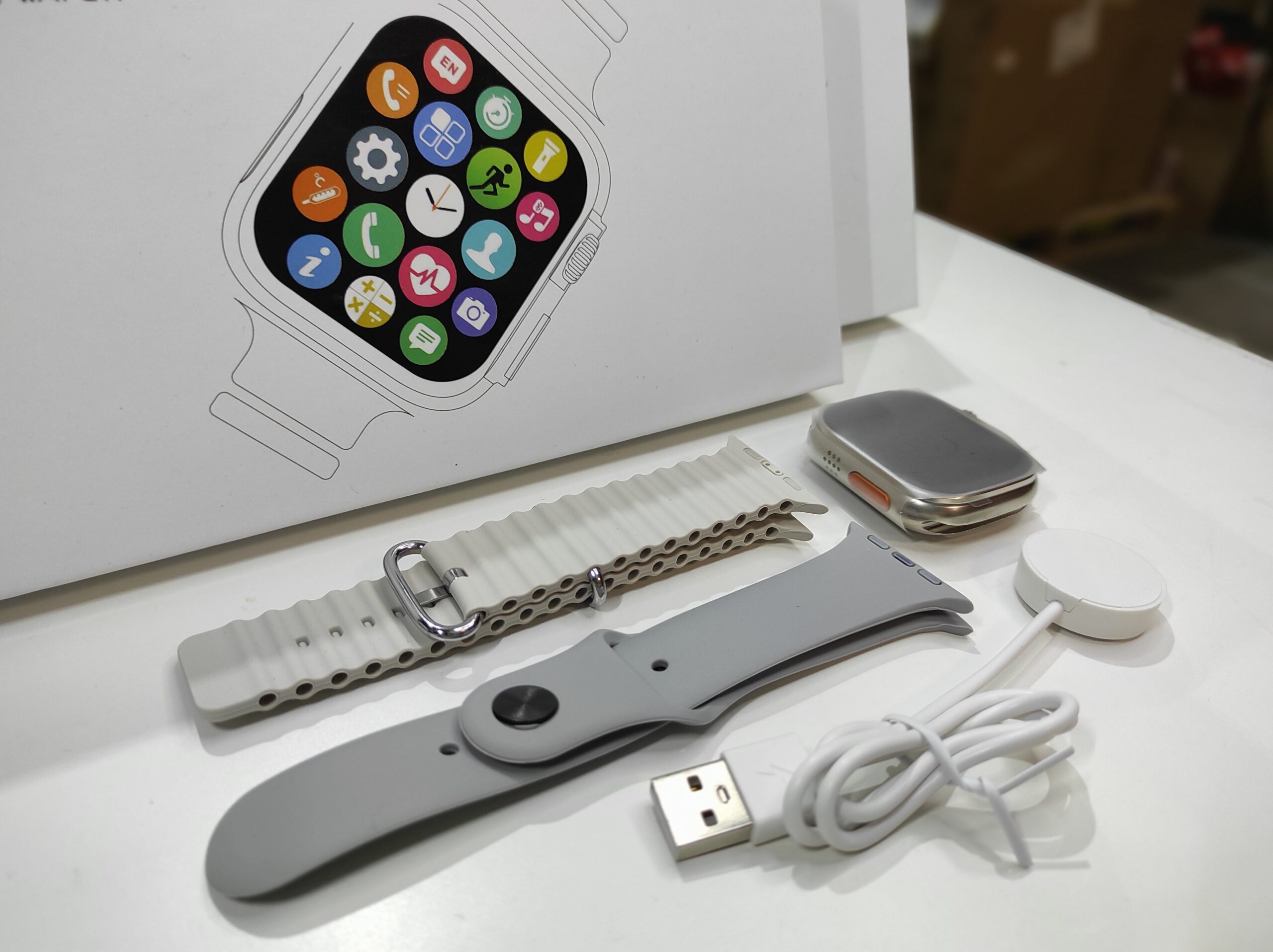 Smartwatch Ultra Pro 2 Gris con 2 correas - Imagen 3