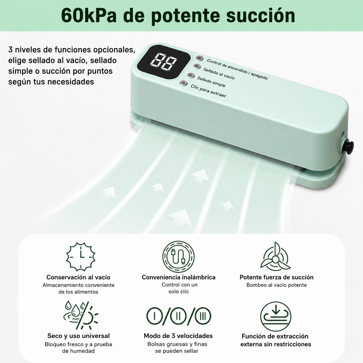 Mini máquina de sellado al vacío - Imagen 5