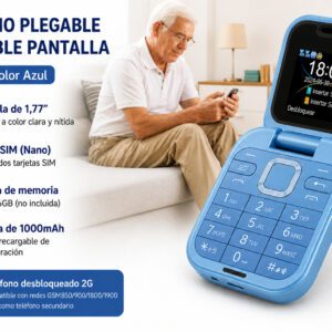 Teléfono plegable con doble pantalla  i16 Pro azul