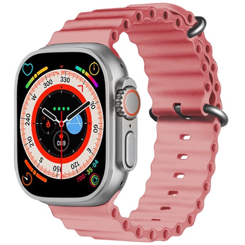 Smartwatch Ultra Pro con 2 correas ( negro + rosa )