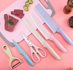 Juego de 6 cuchillos de cocina profesionales - Imagen 4