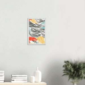 Póster enmarcado prémium con papel mate de calidad.