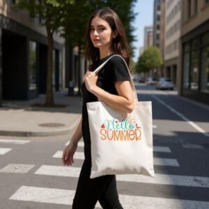 Bolsa de tela "Hello Summer" 100% algodón