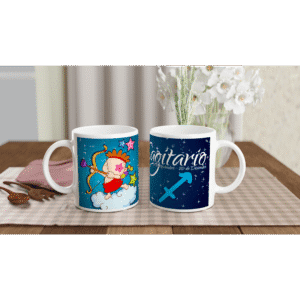 Taza cerámica 325 ml “Sagitario” | Apta microondas y lavavajillas