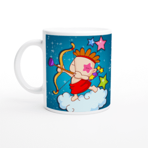 Taza cerámica 325 ml “Sagitario” | Apta microondas y lavavajillas