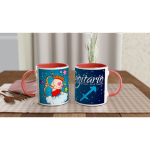 Taza cerámica 325 ml “Sagitario” | Apta microondas y lavavajillas