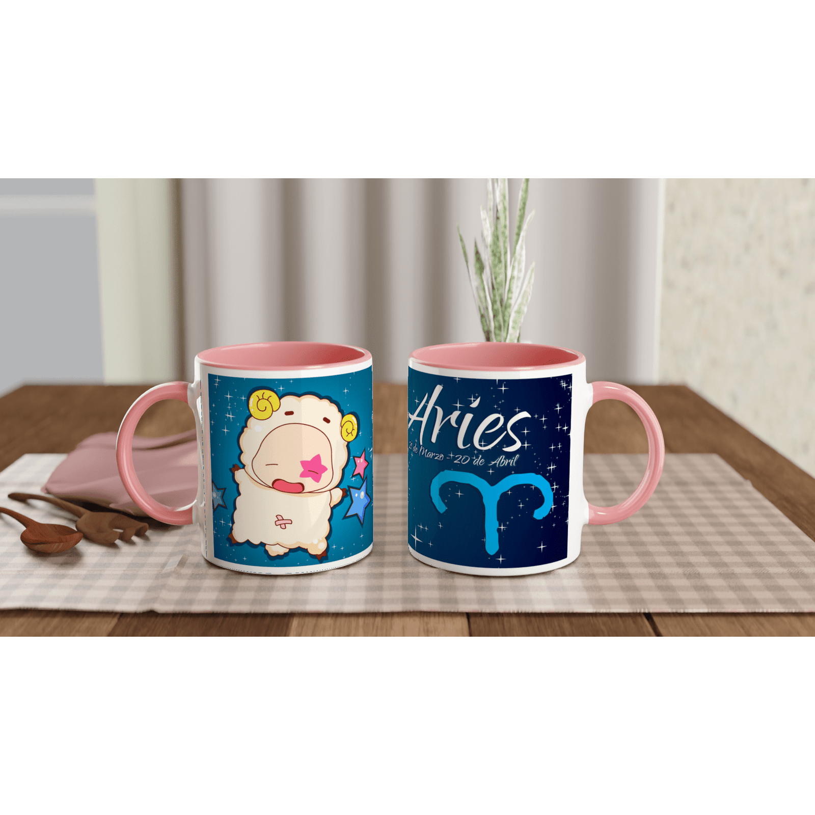 Taza cerámica 325 ml “Aries” | Apta microondas y lavavajillas - Imagen 4
