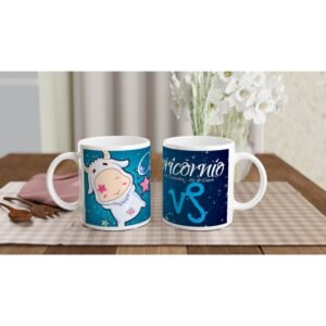 Taza cerámica 325 ml “Capricornio” | Apta microondas y lavavajillas