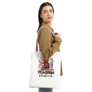 Bolsa de tela ecológica con asas largas | 100% algodón reutilizable