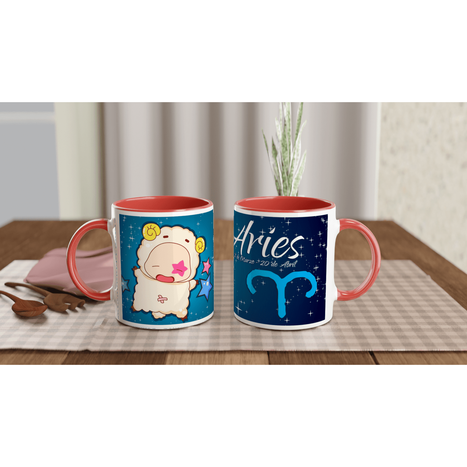 Taza cerámica 325 ml “Aries” | Apta microondas y lavavajillas - Imagen 6