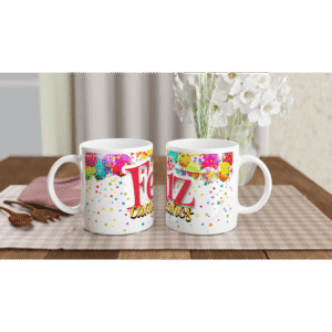 Taza cerámica 325 ml “Feliz Cumpleaños”