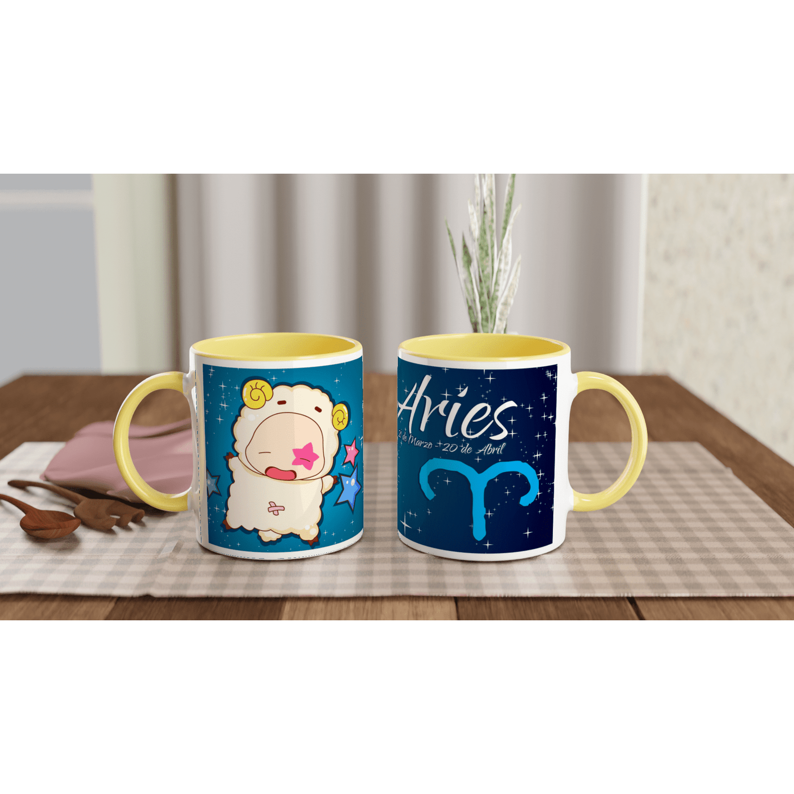 Taza cerámica 325 ml “Aries” | Apta microondas y lavavajillas - Imagen 8