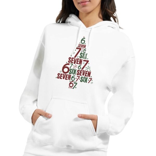 Sudadera unisex con capucha diseño navideño árbol de números | Gildan ...